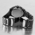 Men luxury new alloy large dial chronograph wrist watch men
